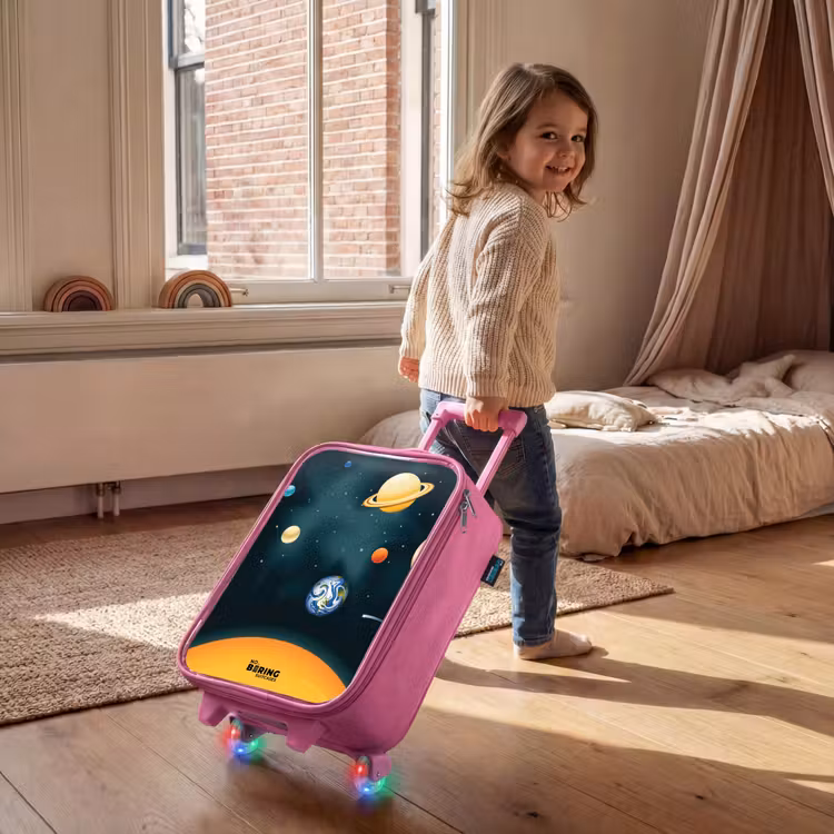 Kinderkoffer - Roze - Ruimte met planeten — 3