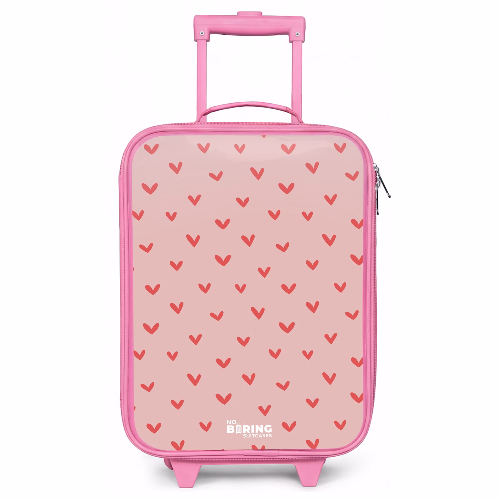 Kinderkoffer - Roze - Hartjespatroon met roze kleuren — 1