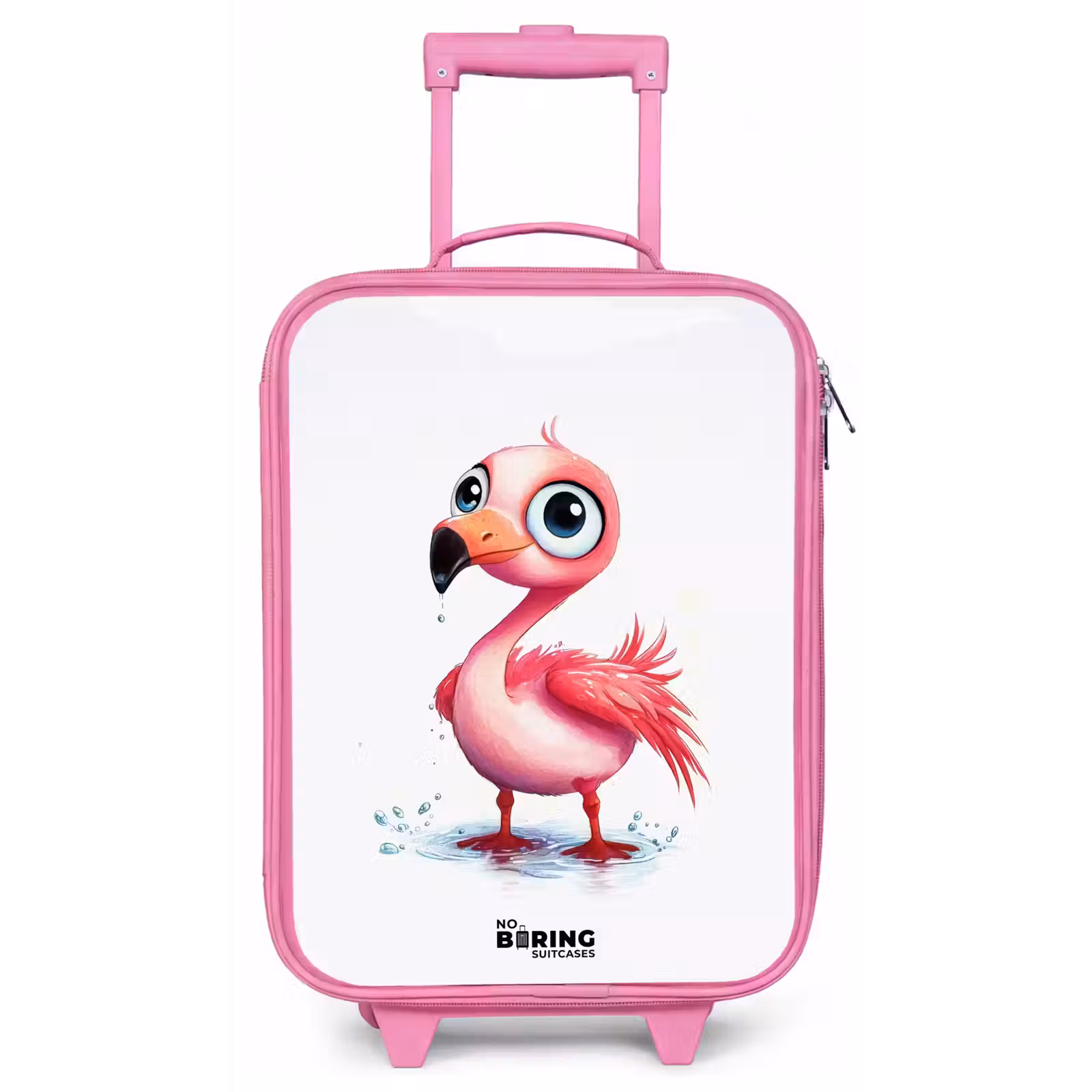 Kinderkoffer - Roze - Roze flamingo in het water — 1