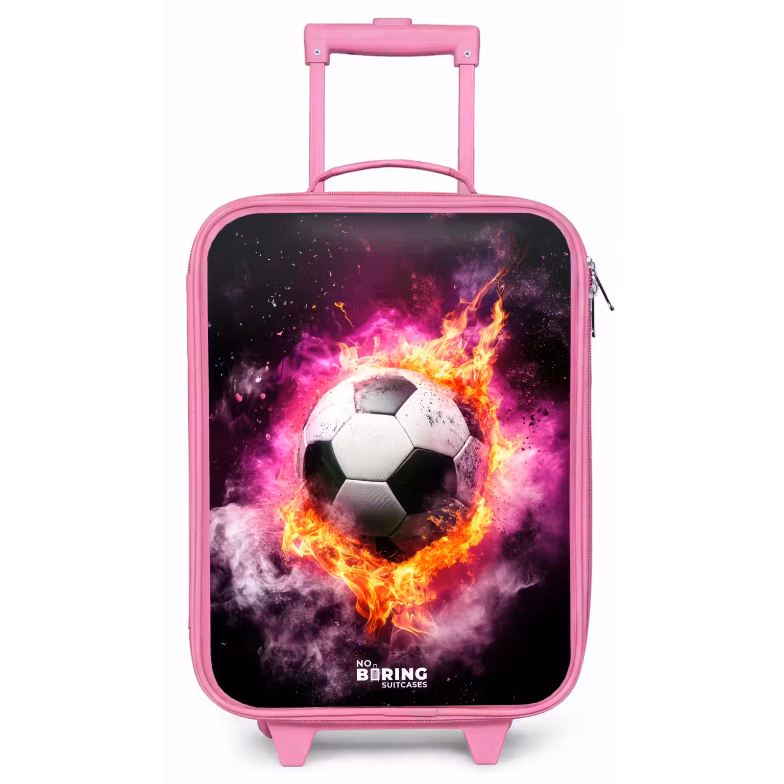 Kinderkoffer - Roze - Voetbal in roze vuur explosie — 1