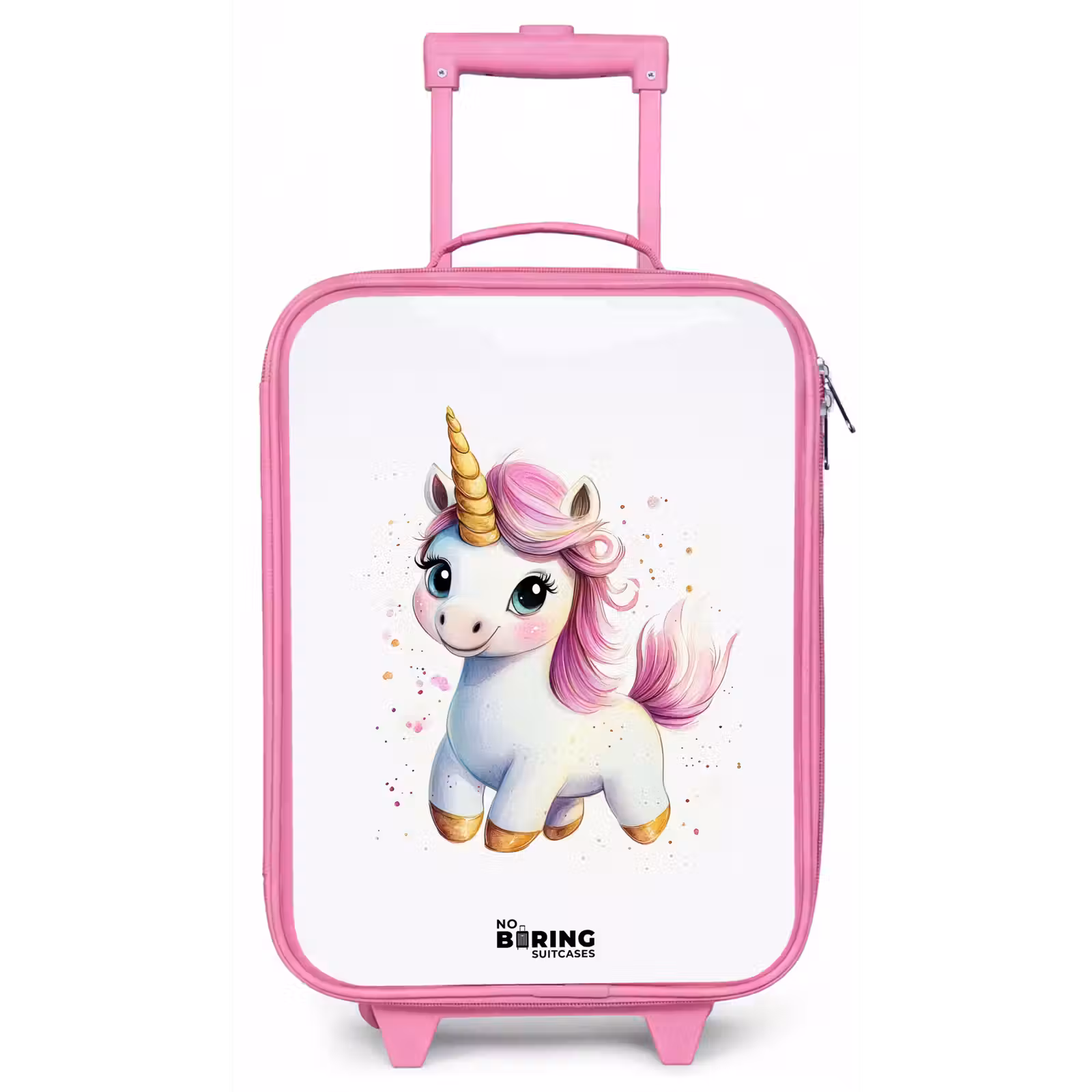 Kinderkoffer - Roze - Witte eenhoorn met roze manen — 1