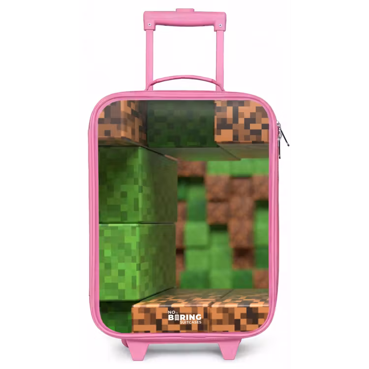 Kinderkoffer - Roze - Close-up met pixelachtige blokken — 1