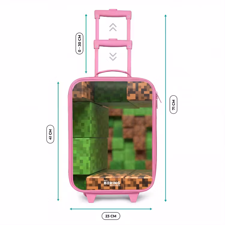 Kinderkoffer - Roze - Close-up met pixelachtige blokken — 5