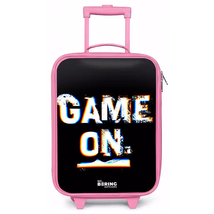 Kinderkoffer - Roze - Game on in zwart wit — 1