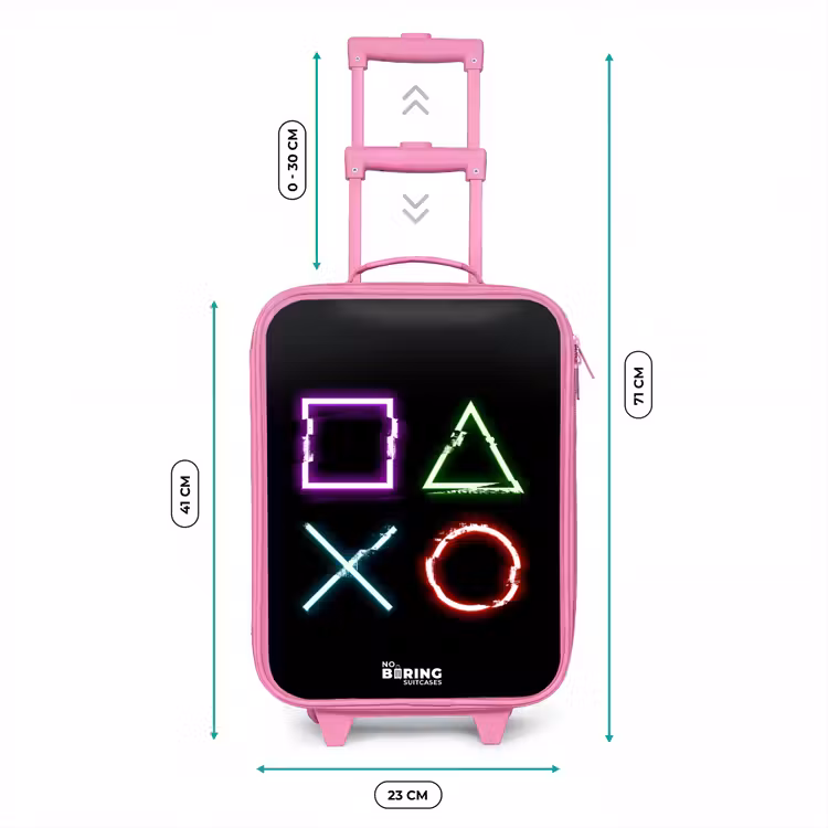 Kinderkoffer - Roze - Knoppen van een gameconsole — 5