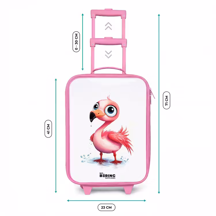 Kinderkoffer - Roze - Roze flamingo in het water — 5