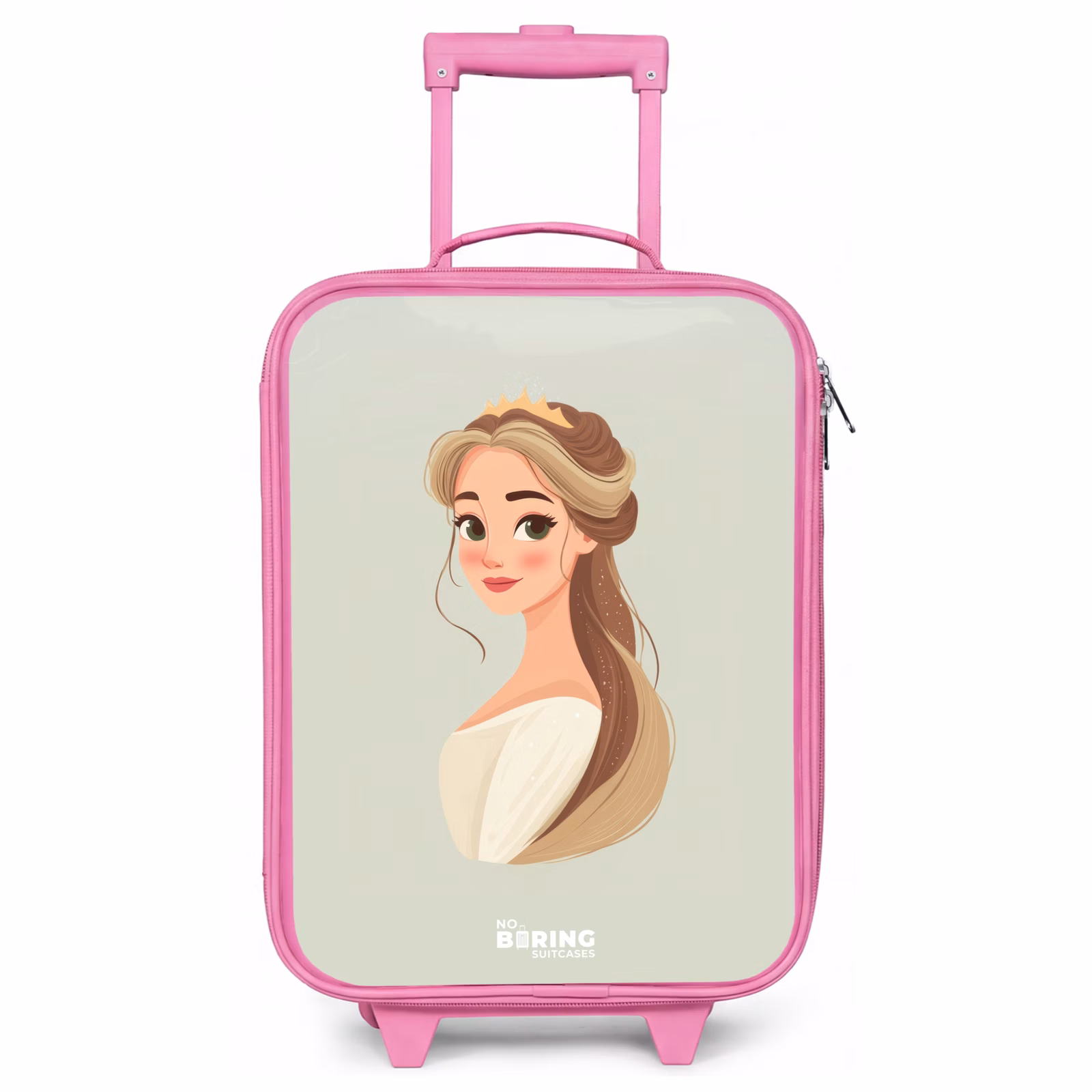 Kinderkoffer - Roze - Prinses met een tiara - Groen — 1