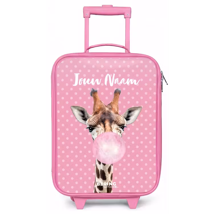 Kinderkoffer met naam - Roze - Bubblegum Billy — 1