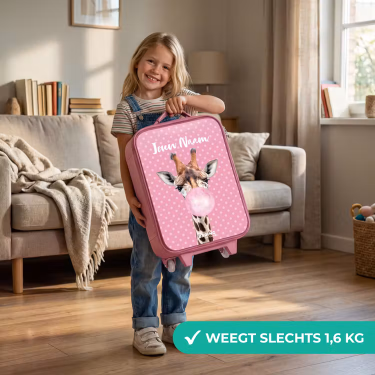 Kinderkoffer met naam - Roze - Bubblegum Billy — 2