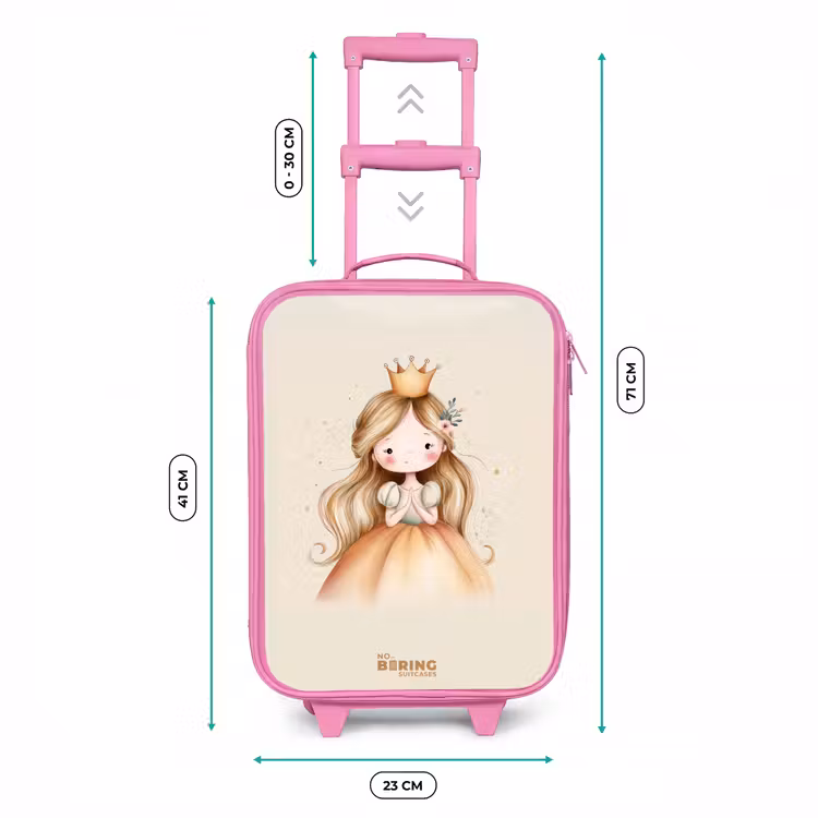 Kinderkoffer - Roze - Prinses in gouden tinten — 5