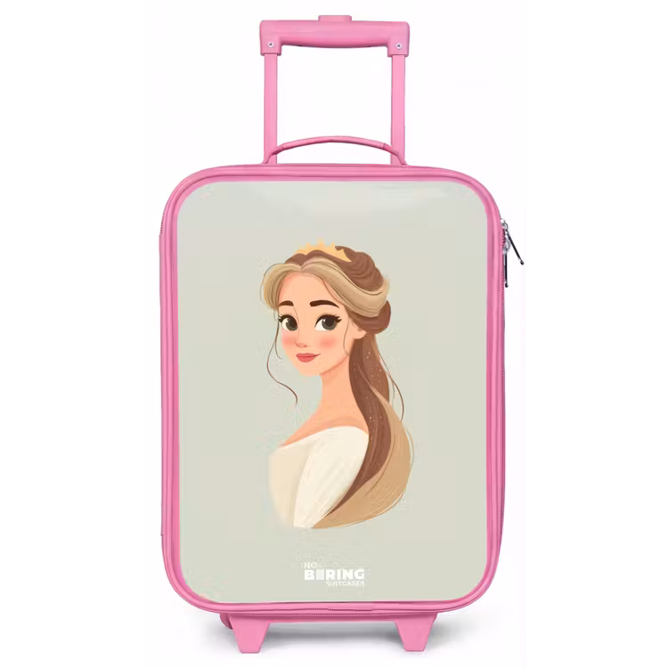 Kinderkoffer - Roze - Prinses met een tiara - Groen — 1