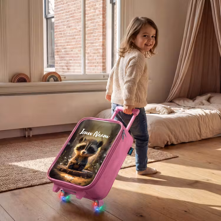 Kinderkoffer met naam - Roze - Bobby Bosboom — 3