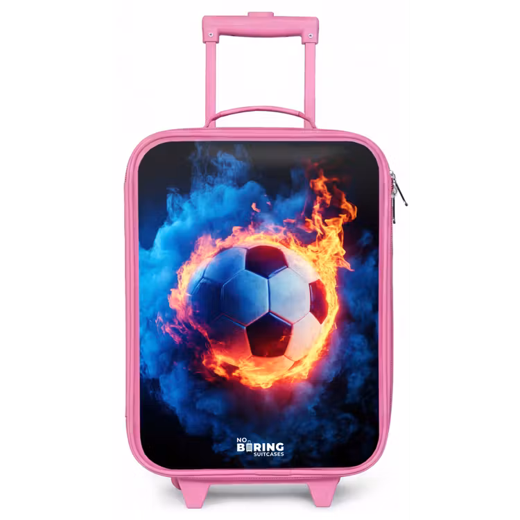 Kinderkoffer - Roze - Voetbal in vuur en ijs — 1