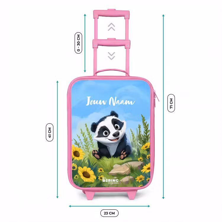Kinderkoffer met naam - Roze - Willem wasbeer — 5