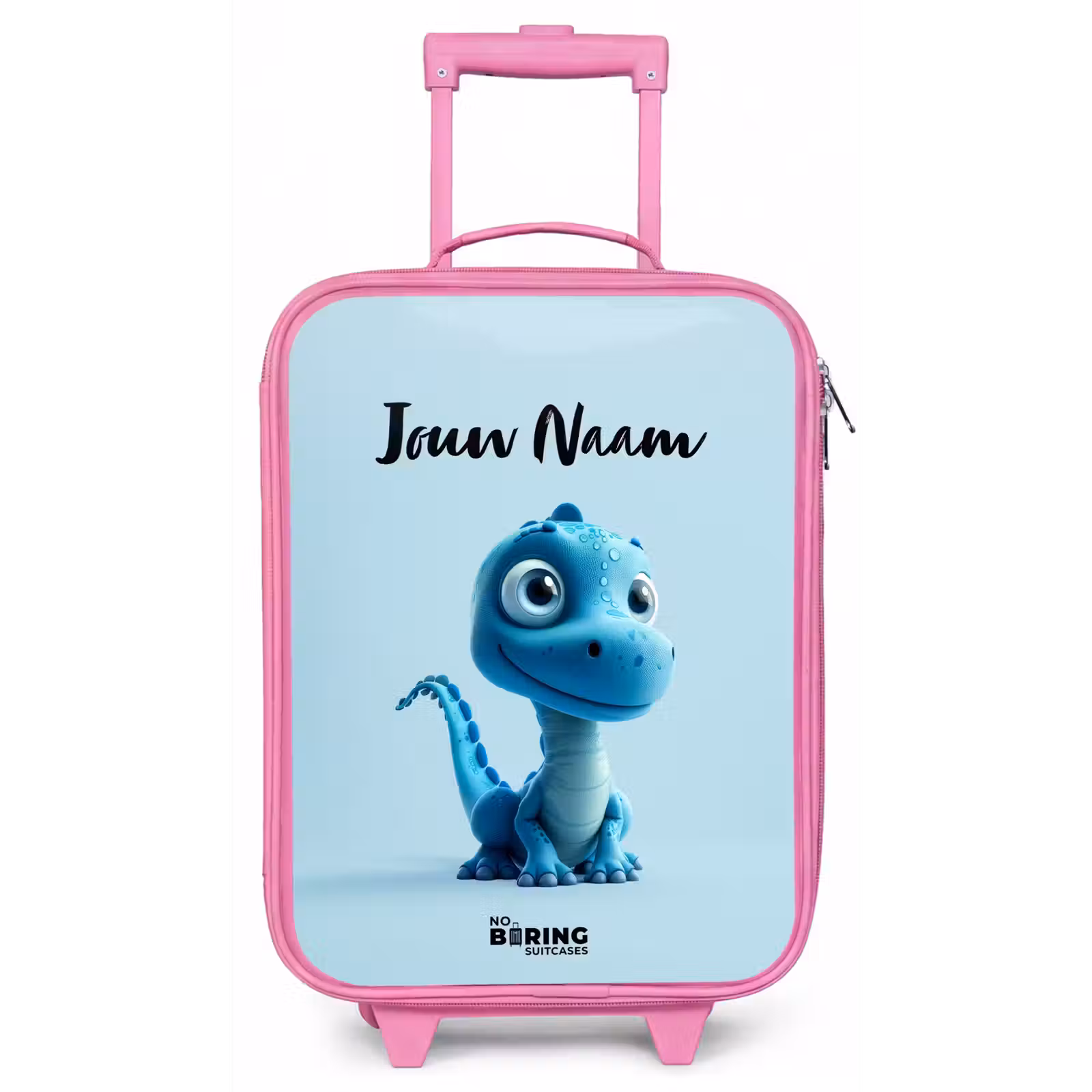 Kinderkoffer met naam - Roze - Blije Bronto — 1