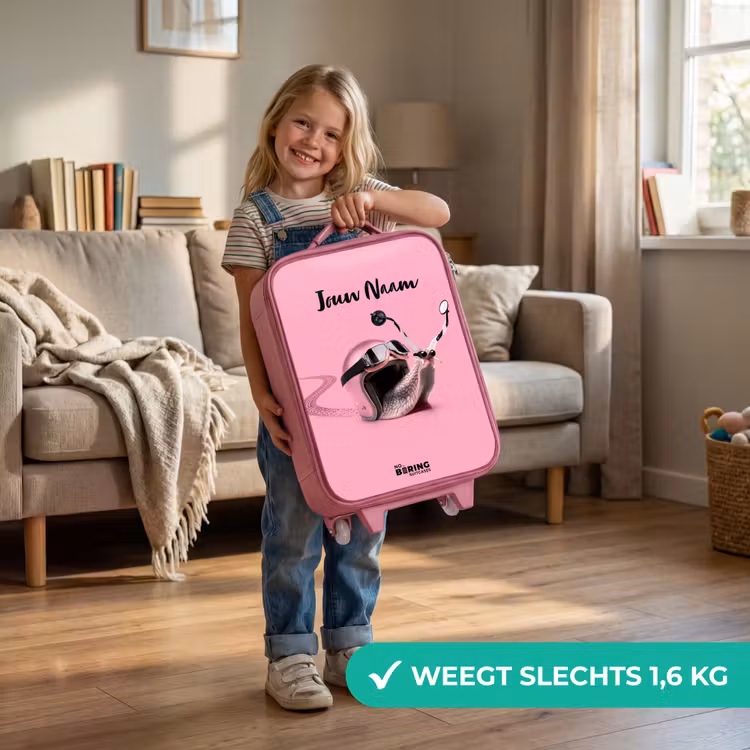Kinderkoffer met naam - Roze - Escar-Go - Roze — 2