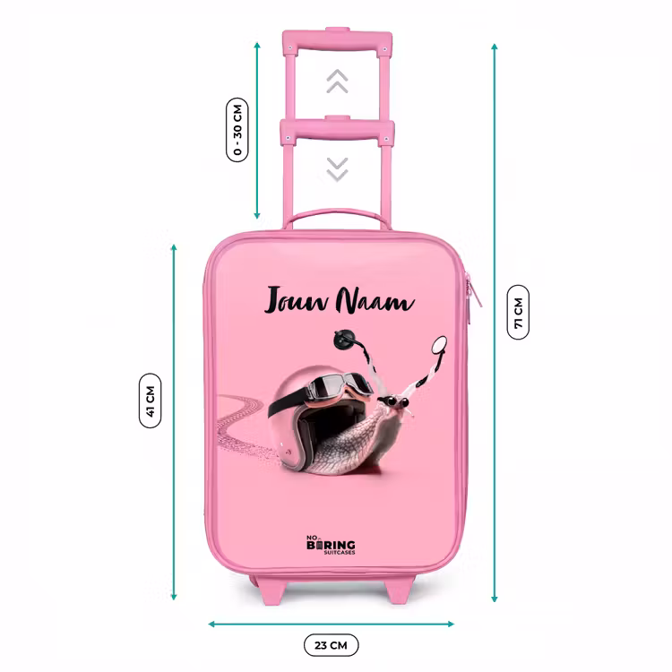 Kinderkoffer met naam - Roze - Escar-Go - Roze — 5