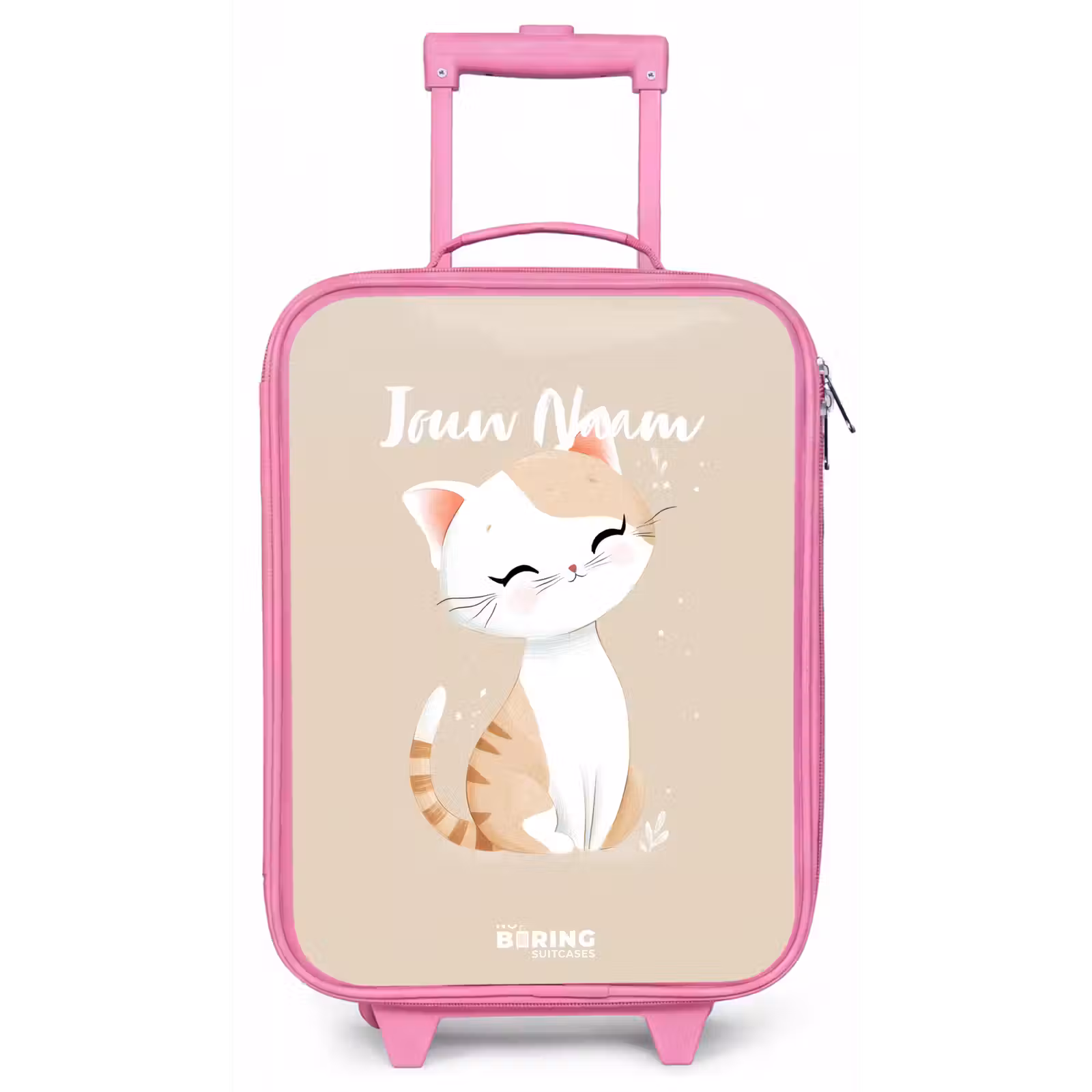 Kinderkoffer - Roze - Kitten in de kleuren beige en wit — 1