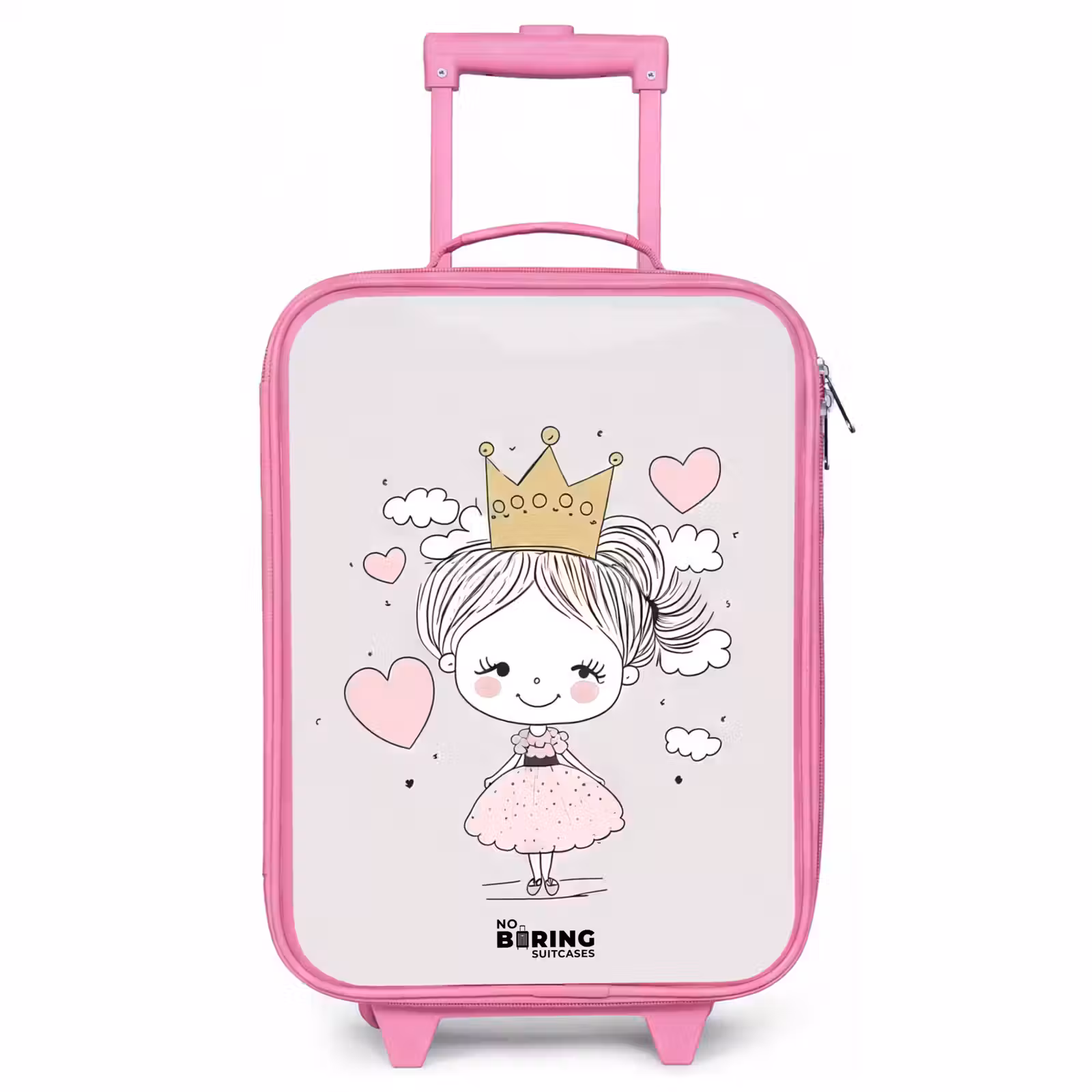 Kinderkoffer - Roze - Kleine prinses met hartjes — 1