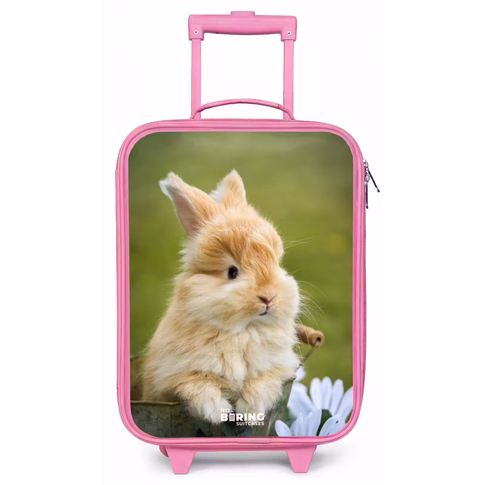 Kinderkoffer - Roze - Konijn in bloempot — 1