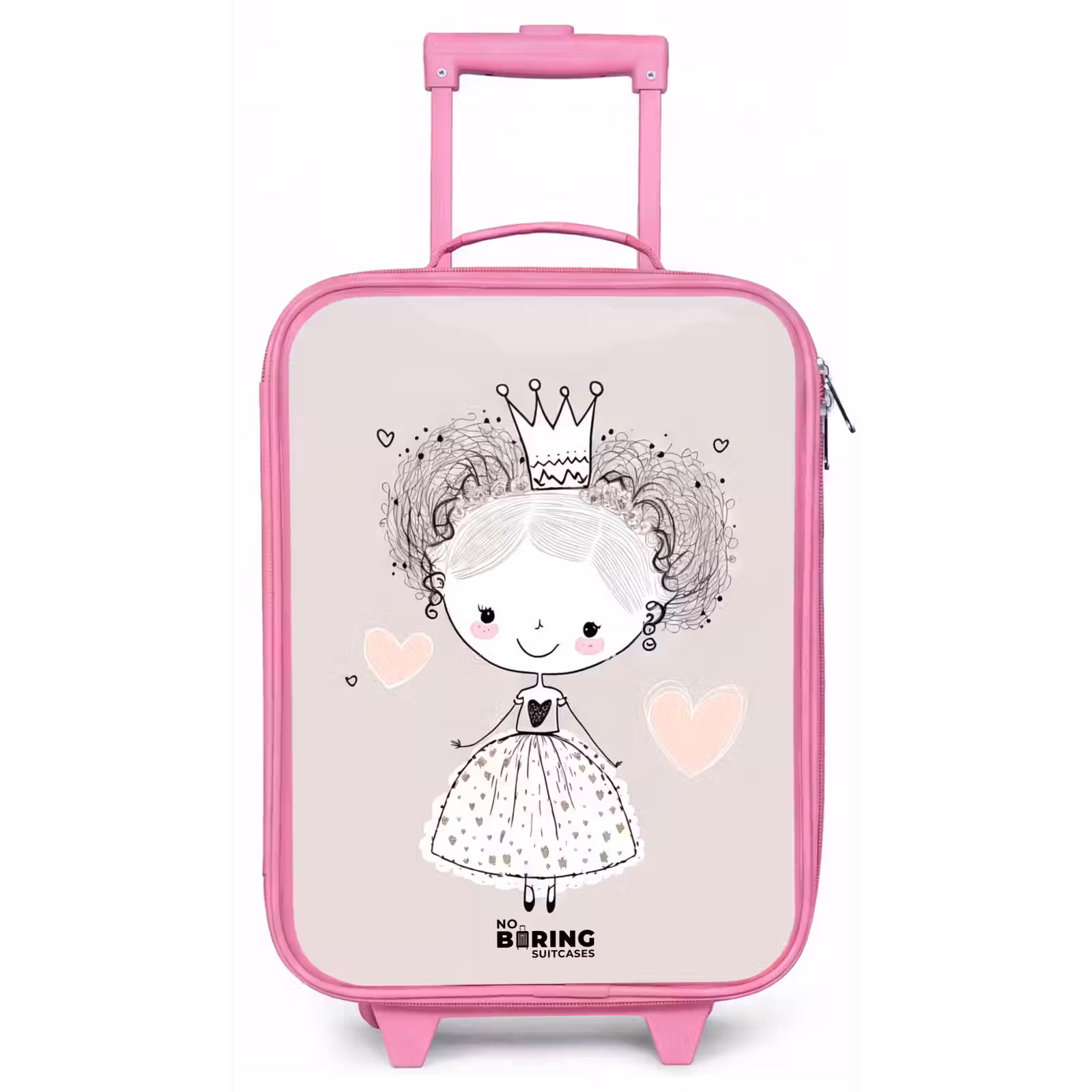 Kinderkoffer - Roze - Prinses met krulletjes — 1