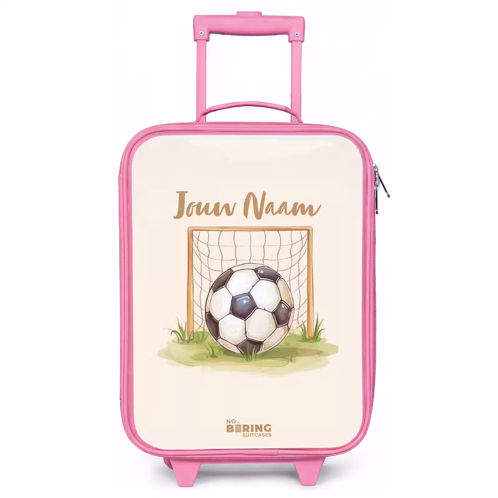 Kinderkoffer - Roze - Voetbal in een goal — 1