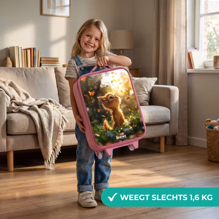 Kinderkoffer - Roze - Hendrik herfstkatje — 2
