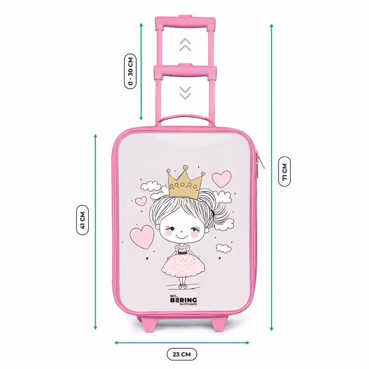 Kinderkoffer - Roze - Kleine prinses met hartjes — 5