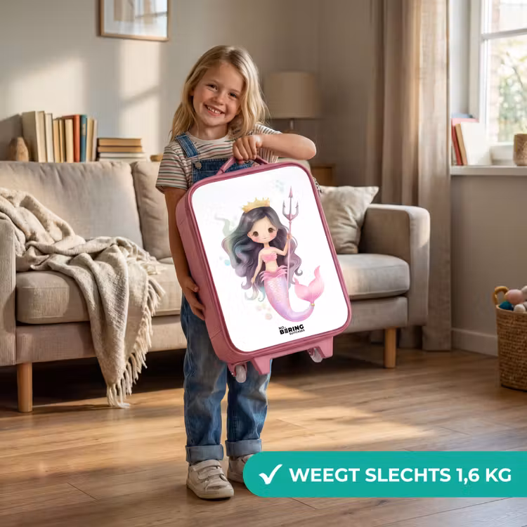 Kinderkoffer - Roze - Kyra koraalprinses — 2
