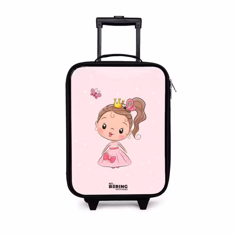 Kinderkoffer - Prinses met een roze jurk — 1