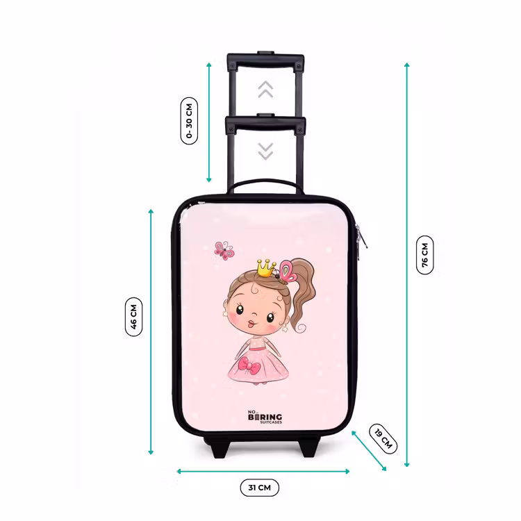 Kinderkoffer - Prinses met een roze jurk — 6