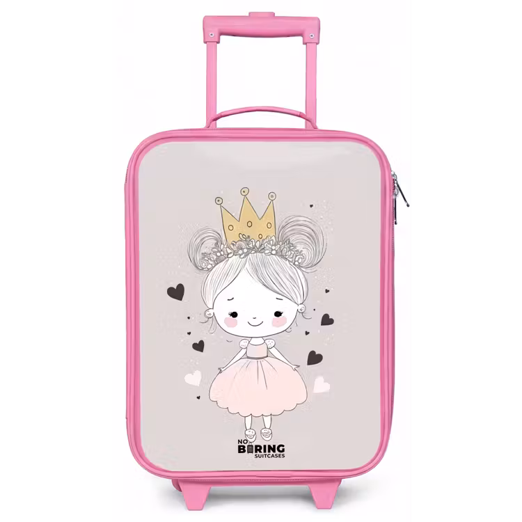 Kinderkoffer - Roze - Prinses met knotjes — 1