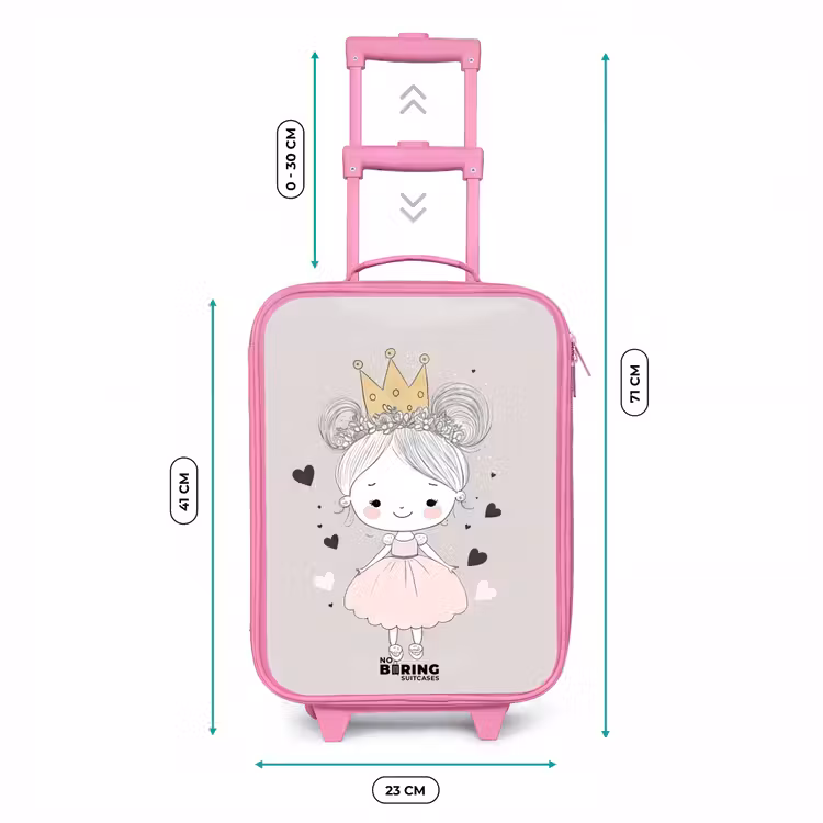 Kinderkoffer - Roze - Prinses met knotjes — 5