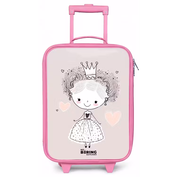 Kinderkoffer - Roze - Prinses met krulletjes — 1