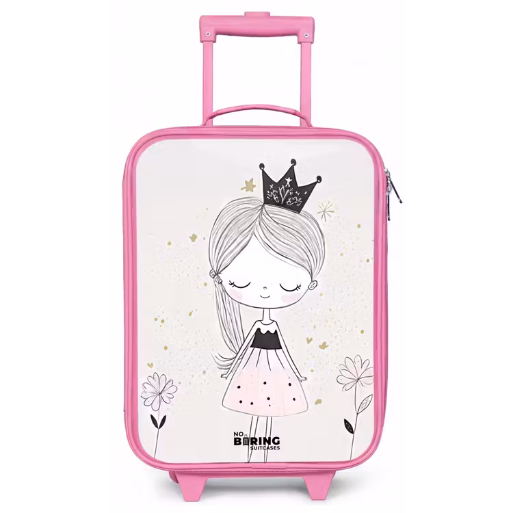 Kinderkoffer - Roze - Prinses met zwart jurkje — 1
