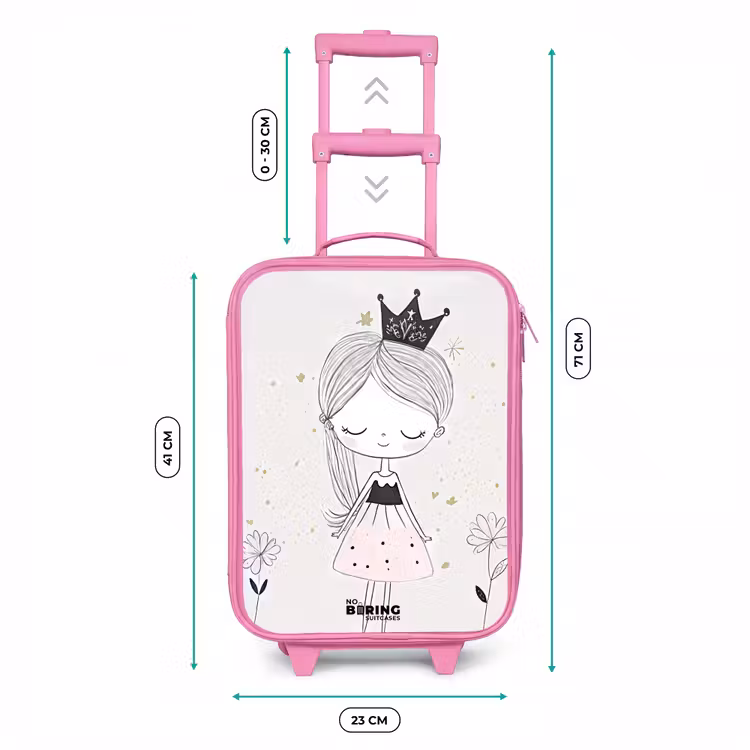 Kinderkoffer - Roze - Prinses met zwart jurkje — 5
