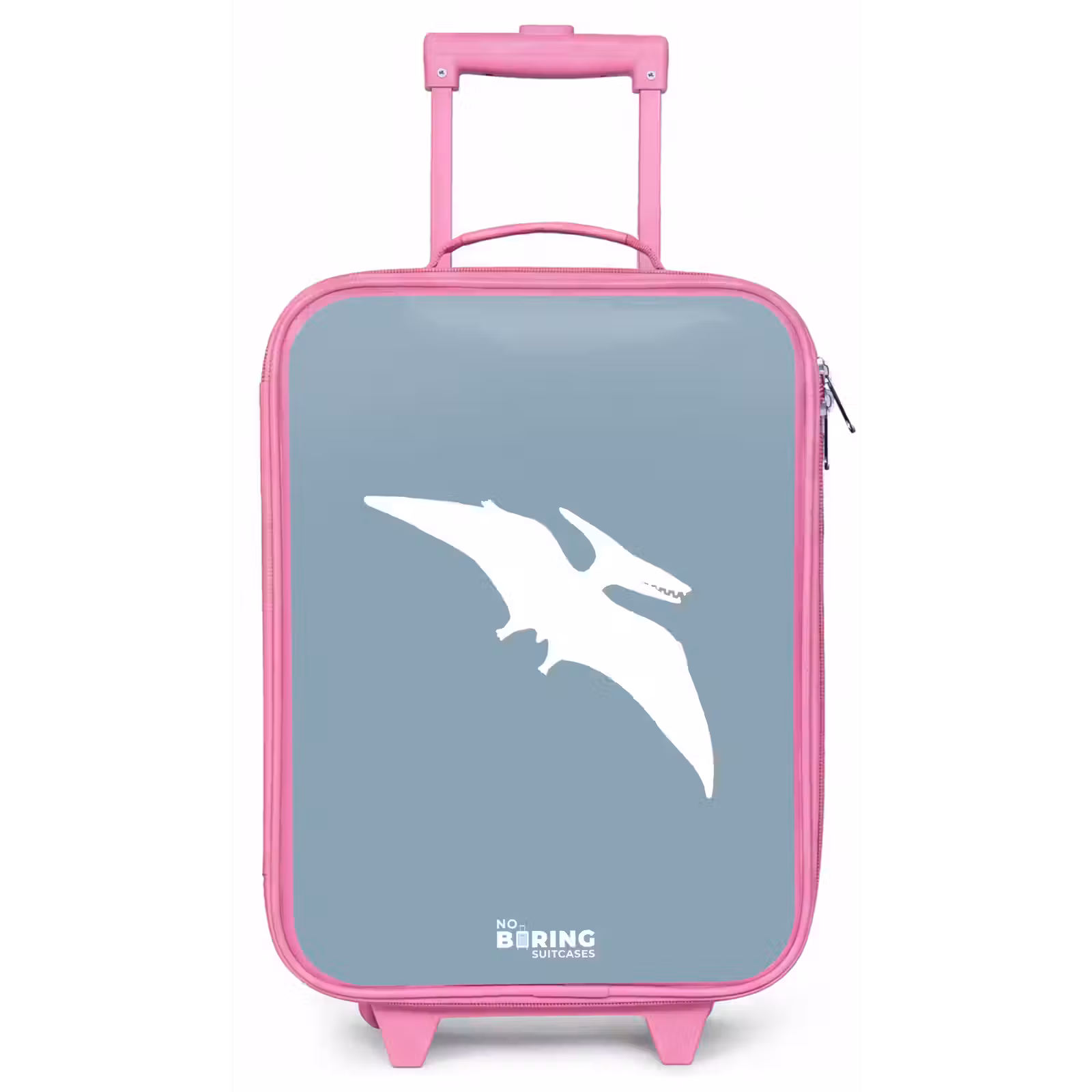Kinderkoffer - Roze - Blauw met Pteranodon dino — 1