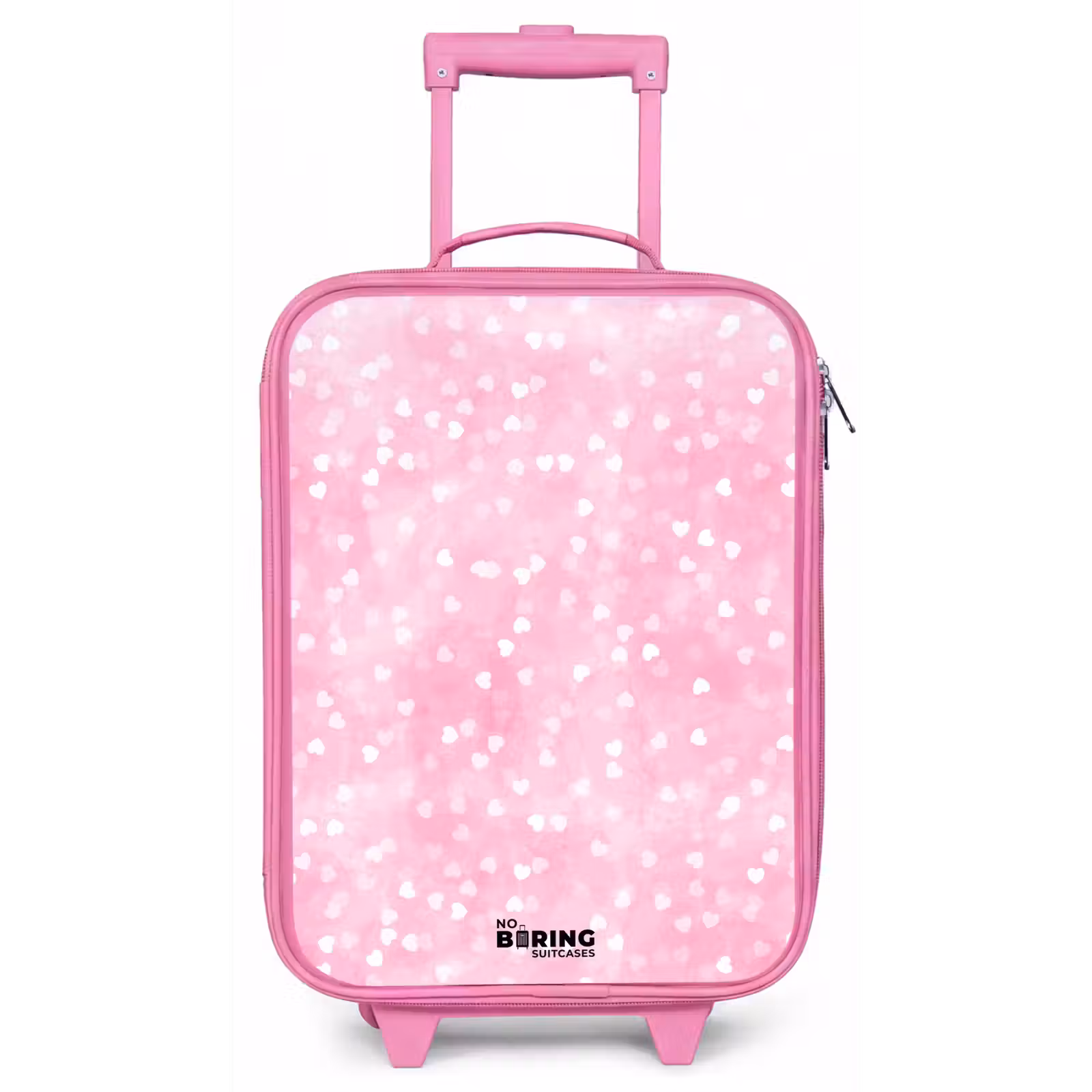Kinderkoffer - Roze - Roze glitter hartjes — 1