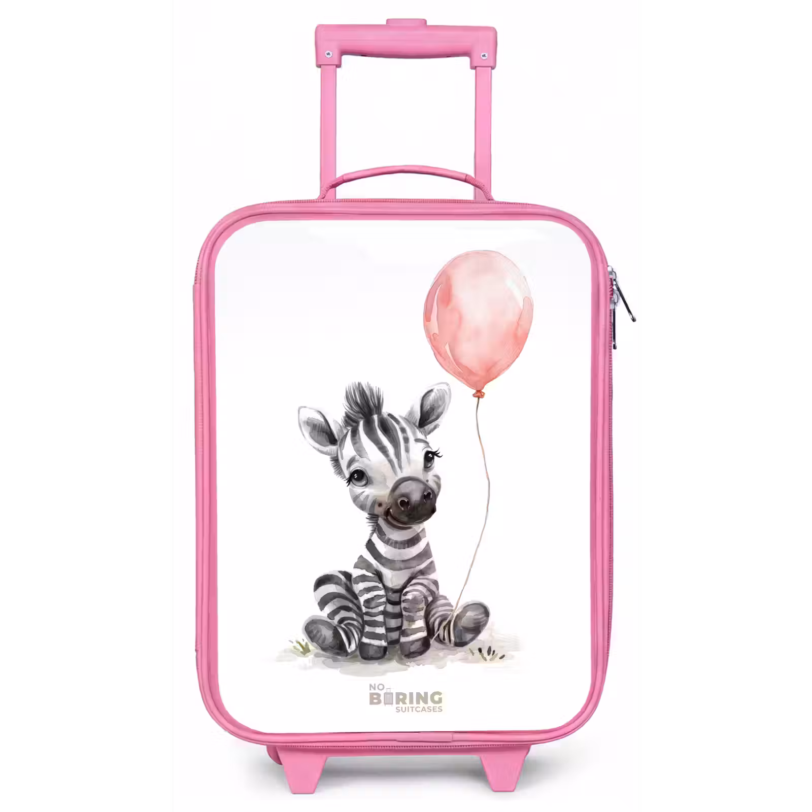 Kinderkoffer - Roze - Zebra met roze ballon — 1