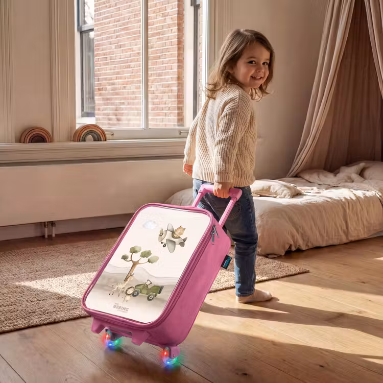 Kinderkoffer - Roze - Dieren op safari — 3