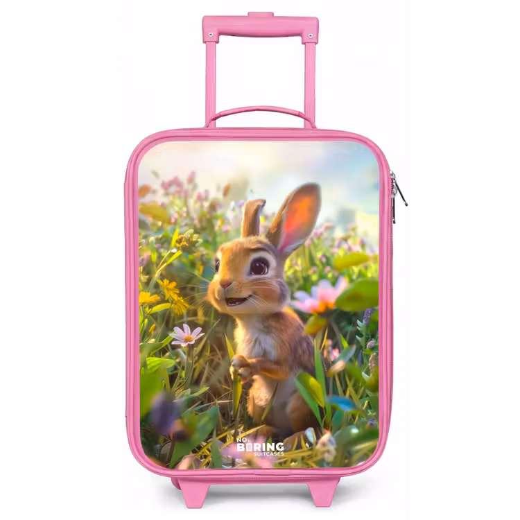 Kinderkoffer - Roze - Kareltje konijn — 1