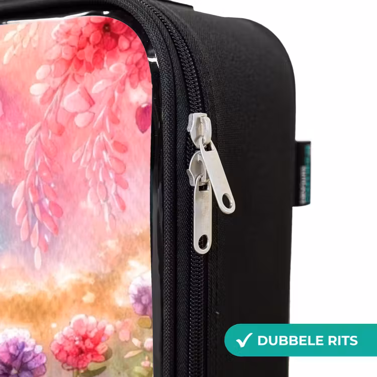 Kinderkoffer - Kitten met regenboog en bloemen — 6