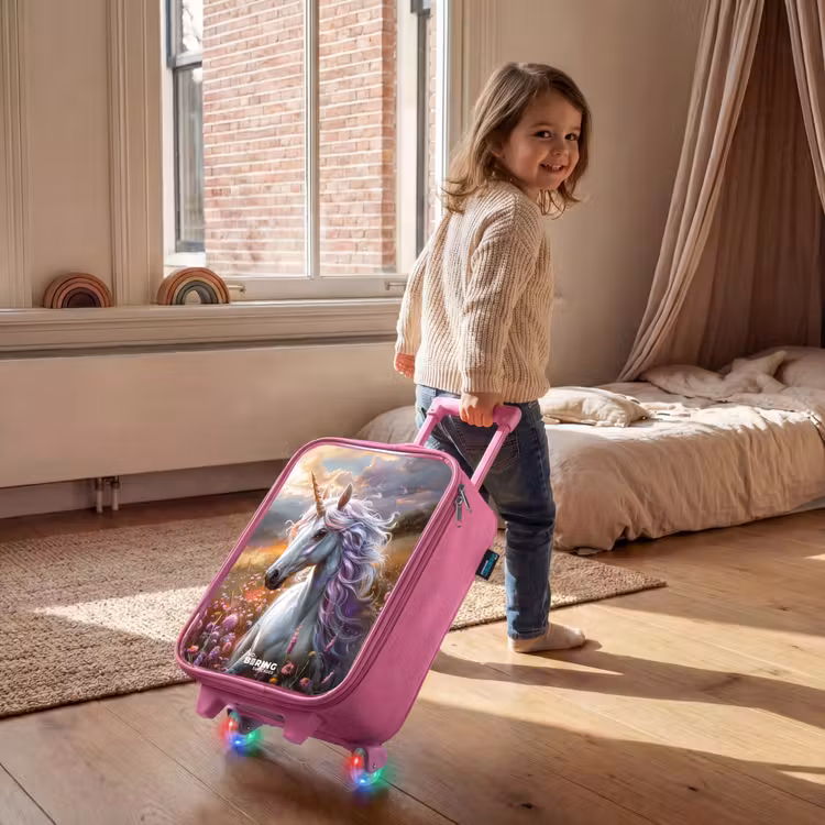 Kinderkoffer - Roze - Pastel parelhoorn — 3