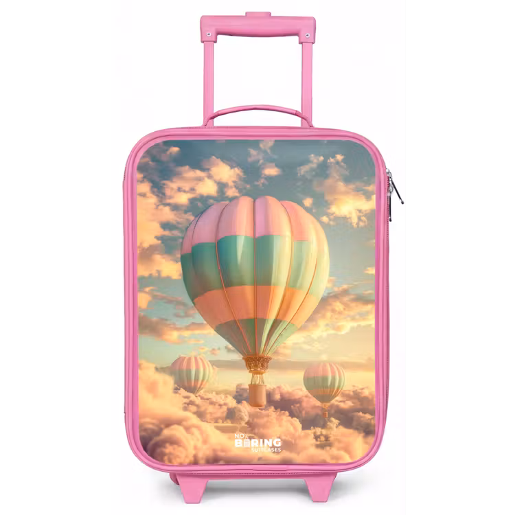 Kinderkoffer - Roze - Pastel skyliner — 1