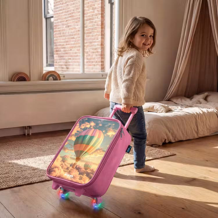 Kinderkoffer - Roze - Pastel skyliner — 3