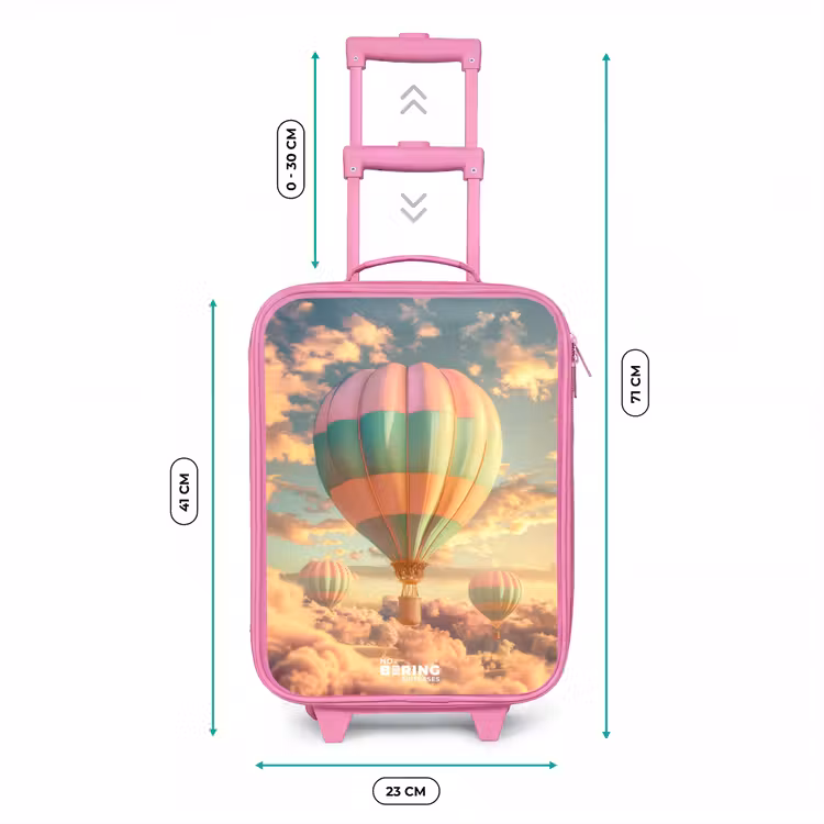 Kinderkoffer - Roze - Pastel skyliner — 5