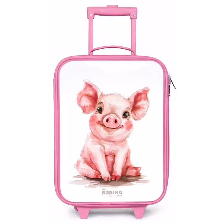 Kinderkoffer - Roze - Roze baby varken — 1