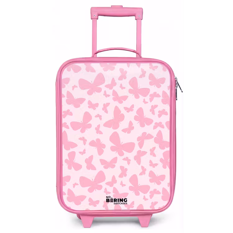 Kinderkoffer - Roze - Roze vlinders — 1