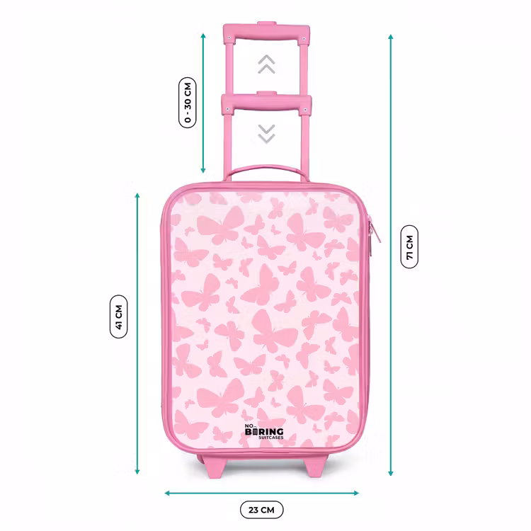 Kinderkoffer - Roze - Roze vlinders — 5