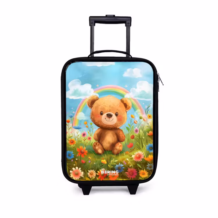 Kinderkoffer - Teddybeer tussen de bloemen — 1